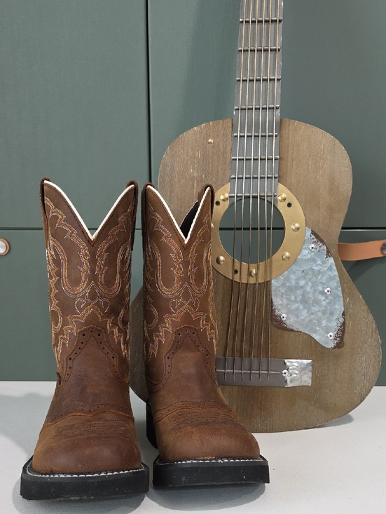 Justin Boots Shoes - 777. Justin Gypsy Inji Aged Bark Brown Leather Cowboy Western Boots 8.5B